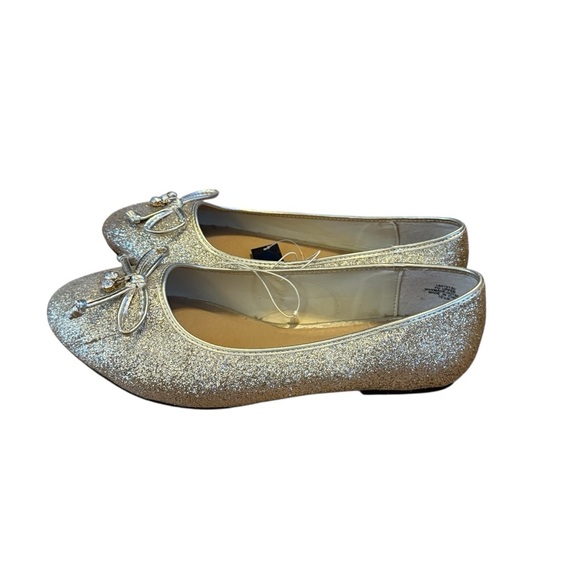 Torrid Gold Glitter Ballet Flat Size 10.5 (WW) - Picture 4 of 7